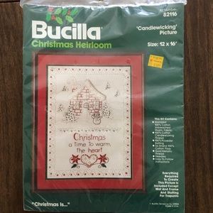 BUCILLA “Christmas Is...” Candlewicking Picture